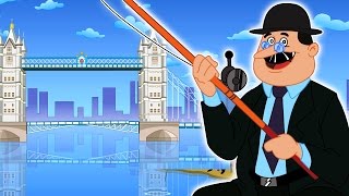 El puente de Londres  Cartoon para los niños  compilación  Populares de la poesía infantile [upl. by Nehgam]