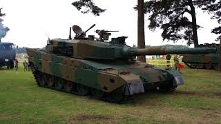 Type90 MBT Hydropneumatic Suspension Demonstration [upl. by Bilski]