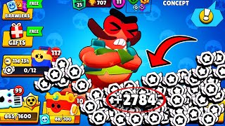 😍Complete 2784 Star Token For MEGA BOX✅🎁brawl Stars Free Gifts🍀Concept [upl. by Els]