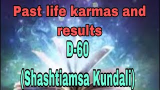 Past life karmas and results in D60 shashtiamsha [upl. by Nyvar]