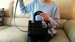 Lady Dior bag review Christian Dior bag [upl. by Esimehc]