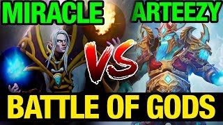 BATTLE OF GODS  ARTEEZY VS MIRACLE  STORM VS INVOKER  Dota 2 [upl. by Gilliam]