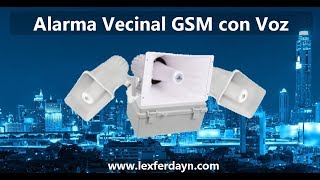 Alarma Vecinal con Identificador de Control por Voz y GSM [upl. by Paymar]