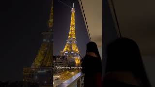 Pullman Paris Tour Eiffel Hotel with the best balcony views paris eiffeltower travelvlog [upl. by Ahsercul39]