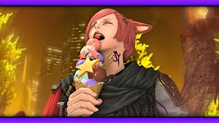 Graha Tia LOVINGLY Devours Ice Cream  FFXIV [upl. by Sylas305]