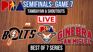 Live Meralco Bolts Vs Barangay Ginebra San Miguel  Semifinals  Play by Play  Live Scoreboard [upl. by Leahcimaj]