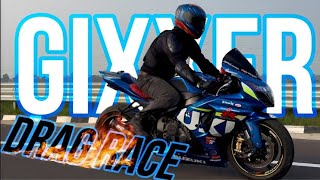 Suzuki GSXR 1000 VS ZX10R Drag Race SuperWings13 [upl. by Evadne]