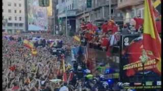 Spain World Cup team receives heros welcome [upl. by Hana]