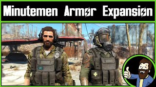 Fallout 4 Mod Throwback Militarized Minutemen  Uniforms Patches and Insignia Addon [upl. by Reider478]