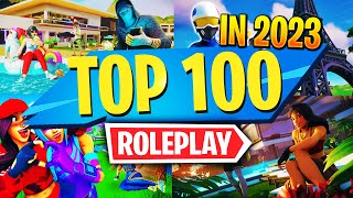 TOP 100 Best ROLEPLAY Maps In 2023  Fortnite Roleplay Map CODES 2023 [upl. by Asilanom]