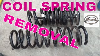 Coil Spring Removal 64 Impala [upl. by Anih]