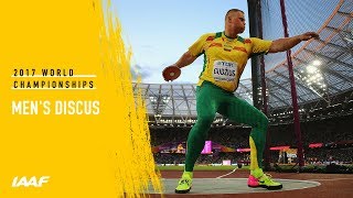 Mens Discus Final  IAAF World Championships London 2017 [upl. by Aniloj]