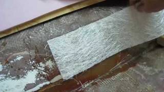 How to patch a hole in a fiberglass boat hull [upl. by Aulea]