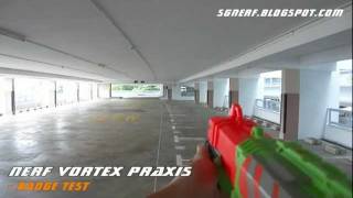 Nerf Vortex Praxis  Demo amp Range Test [upl. by Nosrettap]