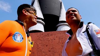 TÍO RENE Y CARLITOS VERA SE TRANSFORMAN EN ASTRONAUTAS CON FINAL FELIZ 🥵😳🍿 [upl. by Akcirederf331]