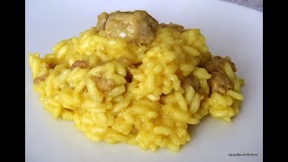 Risotto giallo con salsiccia fresca [upl. by Ccasi]