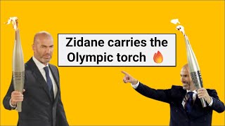 Zidane carries the Olympic torch 🔥 [upl. by Ladnyc816]