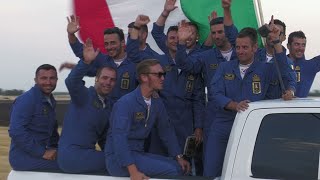 Italian Frecce Tricolori Jet Team Pilots Capital Airshow 2024 [upl. by Nowujalo859]