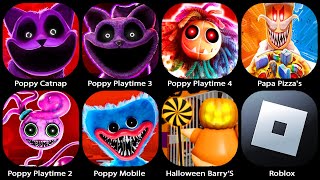 Poppy Playtime Chapter 2Poppy Playtime 3 4Poppy MobileROBLOX HALLOWEEN BARRYS PRISON RUN [upl. by Nanaj]