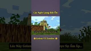 Tình Bạn Đẹp Giữa Golem Và Zombie Trong Minecraft 😍 shorts [upl. by Noram55]