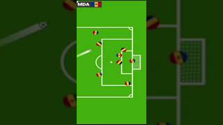 romania VS moldova 10 marblesoccer football soccer gaming gameplay game bounce [upl. by Eelarat]