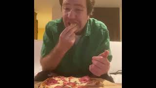 Newman’s own stonedfried crust Italian salami pizza one take frozen pizza review 14 [upl. by Daenis]