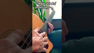 G major triadsinversions guitar guitarpractice triad inversions [upl. by Hildagarde]