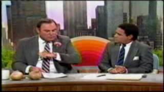 NBC Today Show 1987 7687 Willard Scott Microphone Blooper [upl. by Esiuole]