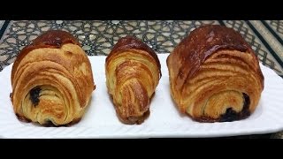 2 جميع اسرار كرواصة كرواسون مثل المخابز الكبرىجزء Homemade croissants pains au chocolat [upl. by Mars]