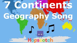 Seven Continents Geography Song [upl. by Ecitnirp548]