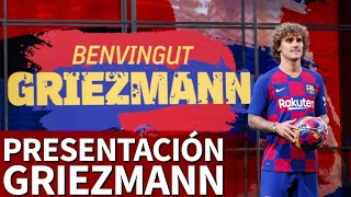 Presentación de GRIEZMANN con el BARCELONA en DIRECTO desde el CAMP NOU  Diario AS [upl. by Arymahs]