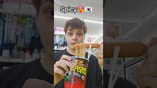 Korean Spice challenge 🔥 koreanconveniencestore koreanfood [upl. by Timothy595]