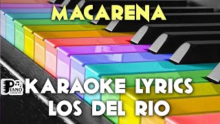 MACARENA LOS DEL RIO KARAOKE LYRICS VERSION HD [upl. by Emersen]