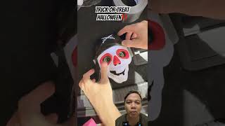 TRICK OR TREAT HALLOWEEN⁉️ halloween funny prank comedy challenge khamitovy martaandrustam [upl. by Novhaj]