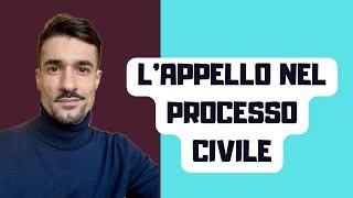 LAPPELLO NEL PROCESSO CIVILE [upl. by Ettenahs]