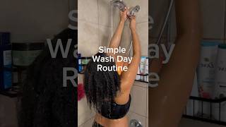 simple curly hair wash day routine 4c4b hair washday haircare shorts curlyhair naturalhair [upl. by Gnas362]