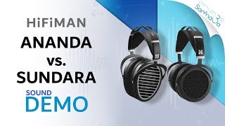 Hifiman Ananda vs Sundara Headphones Sound Demo [upl. by Studdard]