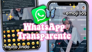 Novo whatsapp Transparente atualizado 2022 ✨ [upl. by Aduhey]