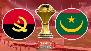 Angola vs Mauritania  Cup African Tota Lenergies Afcon 2024  eFootball PES Gameplay PC HD [upl. by Rebna238]