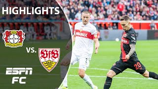 STREAK CONTINUES 🤯 Stuttgart vs Bayer Leverkusen  Bundesliga Highlights  ESPN FC [upl. by Udenihc]