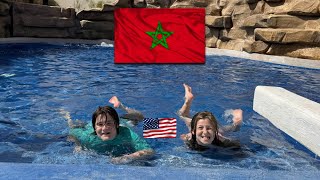 American family goes to a new water park in Morocco🇲🇦 [upl. by Airec]