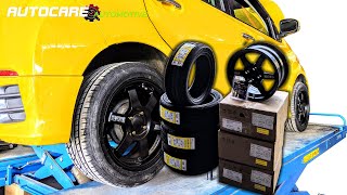 Rays TE37 amp Wideway Tyre in Perodua Myvi Extreme 15 [upl. by Artened673]