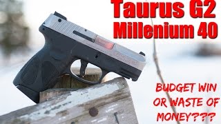 Taurus G2 Millenium 40 Cal Review Concealed Carry On A Budget [upl. by Franza]