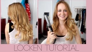 LOCKENTUTORIAL  OUTTAKES  Große Locken mit dem Lockenstab [upl. by Frolick]