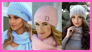 ❤️GORROS a CROCHET Mujer 😍80 Estilos DE MODA Para El INVIERNO😍 [upl. by Luamaj15]