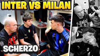 SCHERZO PAPÀ SONO DIVENTATO INTERISTA al DERBY di CHAMPIONS INTER VS MILAN [upl. by Ysle944]