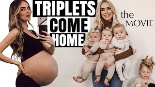 TRIPLETS COME HOME THE MOVIE  SURVIVING THE NICU amp FIRST LIFE MOMENTS [upl. by Ordnaxela]