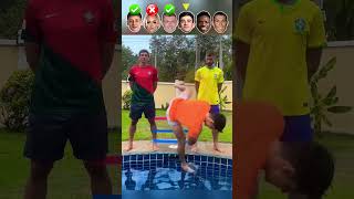 Güler VS Lehmann VS Kroos VS Gavi VS Vini VS Ronaldo  Water Jump Challenge [upl. by Teplitz]