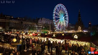 Edinburgh Christmas market 20232024  Winter Festivals 2024  Christmas Markets in UK  Winter 2024 [upl. by Fogel966]