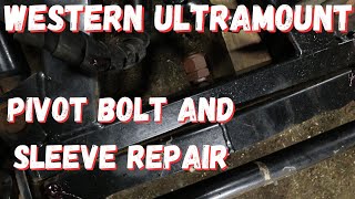 Western Ultramount Snow Plow Pivot Bolt Repair and Replacement [upl. by Semajwerdna]